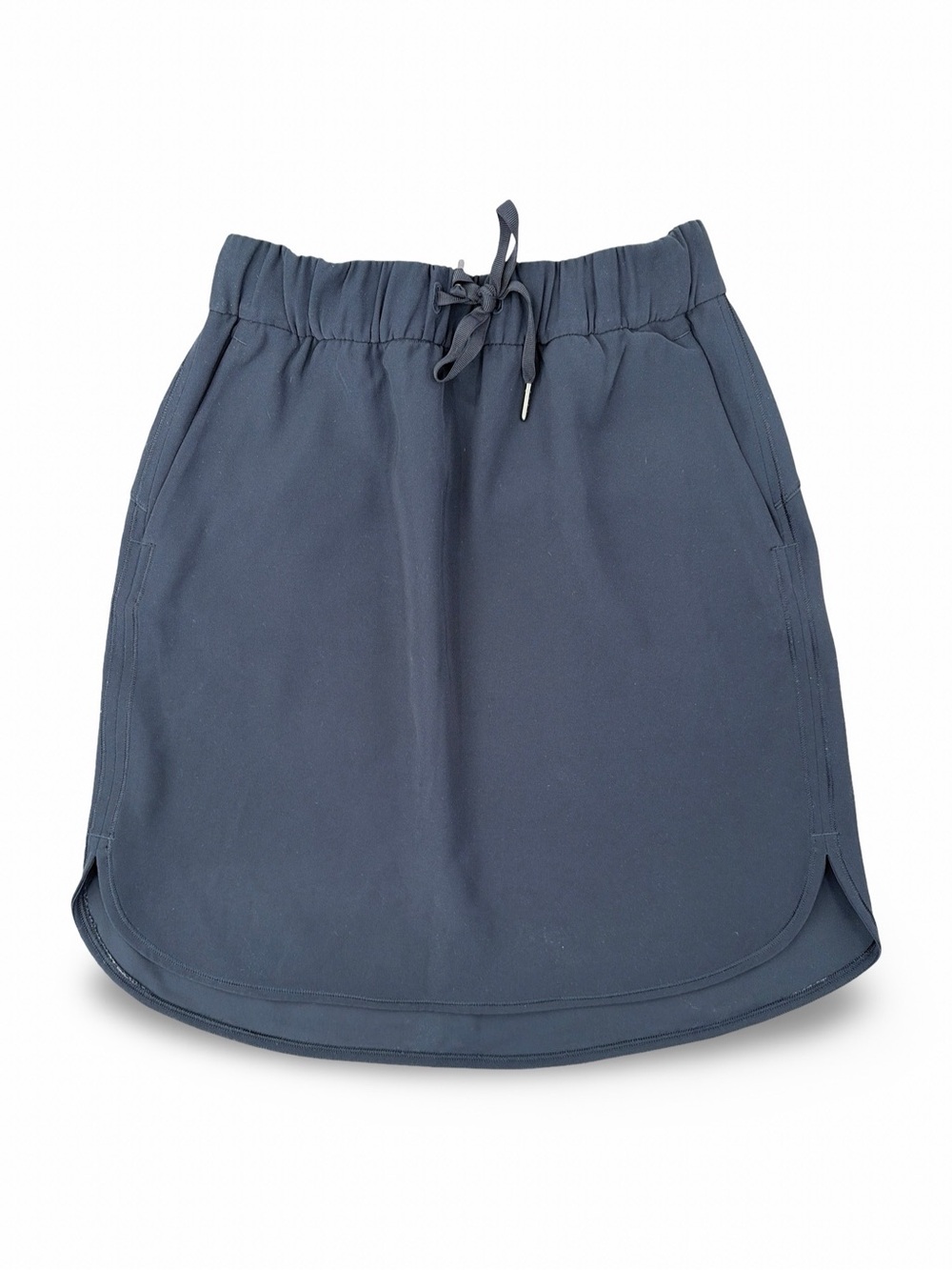 Lululemon On the Fly Drawstring Elastic Waist Black Skirt Size 6 - Picture 4 of 9